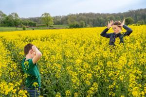 入住Logements insolites à la ferme - Yourte, Kota ou Pod的客人