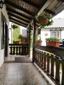Balkón nebo terasa v ubytování Casa de pe Deal
