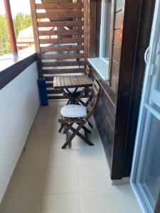 A balcony or terrace at Lovely Аpartment in IGLIKA 2,Borovets