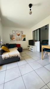 Zona d'estar a Appartement avec garage à Mèze