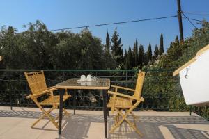 A balcony or terrace at Eleni's Guesthouse