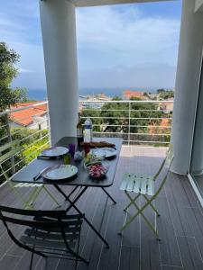 Balkon lub taras w obiekcie Villa magnifique vue mer