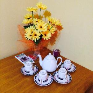 Set per la preparazione di tè e caffè presso Pension VIDHOUS 1