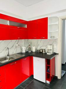 Kuchyň nebo kuchyňský kout v ubytování Soners Dream Apartment