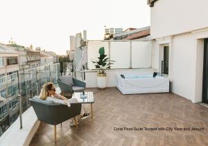 A balcony or terrace at Luxury Suites by NOK ISTANBUL NISANTASI