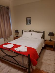 Postel nebo postele na pokoji v ubytování Traditional Guesthouse Vrigiis
