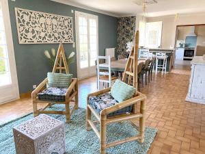 Kuchyňa alebo kuchynka v ubytovaní Maison vue mer à Plouguerneau