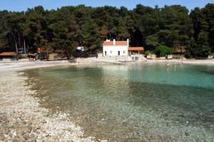 a house in the middle of a body of water at Apartments with a parking space Punta kriza, Cres - 18644 in Nerezine