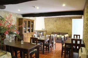 Ein Restaurant oder anderes Speiselokal in der Unterkunft Quinta Anna Horvath 