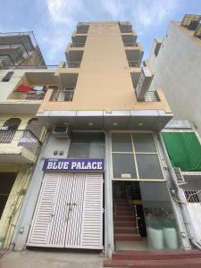 a building with a blue palace sign in front of it at Hotel Blue Palace By WB Inn in New Delhi