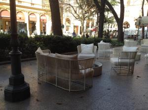 A seating area at Zanhotel Tre Vecchi