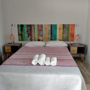 Postel nebo postele na pokoji v ubytování Vivienda uso turistico Los Nogales + 37 fotografií