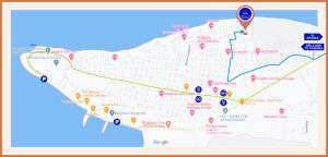 a map of the city of san francisco at Absolute Perdika Aegina in Perdika