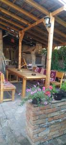 Patio nebo venkovní prostory v ubytování Kneževi konaci