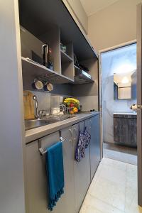 A kitchen or kitchenette at jack daniel's appartment