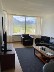 TV a/nebo společenská místnost v ubytování Dúfan Apartments