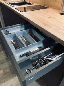 Kuchyň nebo kuchyňský kout v ubytování Lotes apartamenti