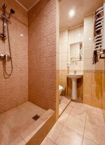 Koupelna v ubytování Guest House Lileya + 37 fotografií