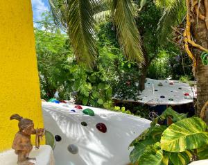 Zahrada ubytování Maison Tulum