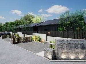 Zahrada ubytování LAVA SAUNA &VILLA