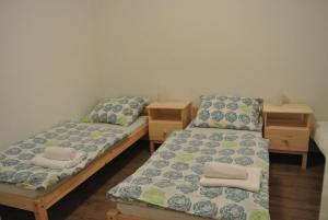 Postel nebo postele na pokoji v ubytování Apartmán ve Dvoře