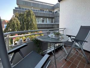 Balkón nebo terasa v ubytování Waldläufer Brilon