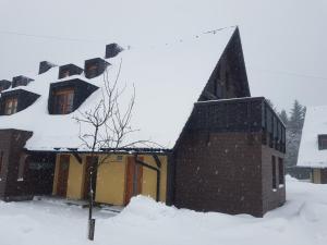 Apartmán s terasou v zimě