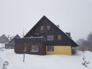 Apartmán s terasou v zimě
