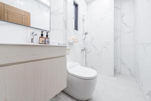 Koupelna v ubytování Bing Nong Homestay
