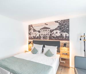Postel nebo postele na pokoji v ubytování Parkhotel Sonnenberg