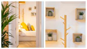 Postel nebo postele na pokoji v ubytování La Quinta Calle - Apartamentos Aloha Toledo