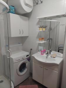 Koupelna v ubytování Apartma Petja