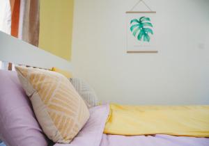 Postel nebo postele na pokoji v ubytování Botanika Apartman