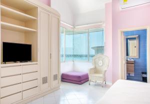 Гостиная зона в Santorini Casa de Playa