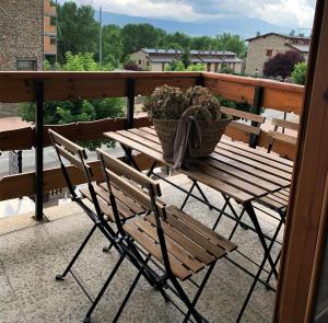 Balkón nebo terasa v ubytování Apartamento en Llivia con piscina