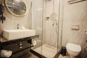 Koupelna v ubytování Hotel Tuta