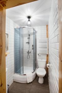 Kúpeľňa v ubytovaní Skansen Bicz Resort