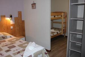 Postel nebo postele na pokoji v ubytování Gîte Châtel