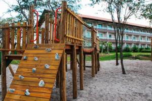 Herní místnost nebo prostor pro děti v ubytování Flat térreo com duas suítes (até 8 pessoas) no Canarius Resort em Gravatá