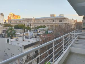 a view from the balcony of a building at Depto Moreno in Rosario