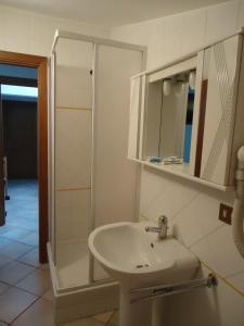 Koupelna v ubytování Agriturismo Grisciano