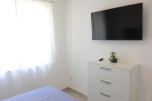 TV a/nebo společenská místnost v ubytování Apartman Milena