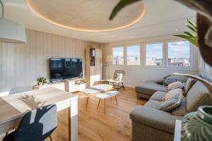 TV a/nebo společenská místnost v ubytování Alfonso X - Apartamentos Burgos Deluxe