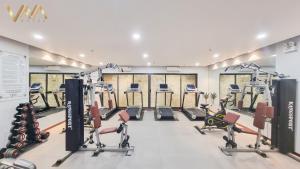 Fitness centrum a/nebo fitness zařízení v ubytování VNAHOMES Serviced Apartment