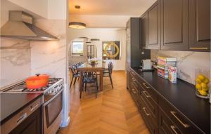 Kuchyň nebo kuchyňský kout v ubytování Apartment Biskupija Iv