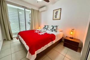 Uma cama ou camas num quarto em Tukenui flat discovering Papeete