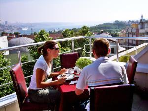 Balkón nebo terasa v ubytování Meddusa Hotel