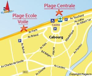 Zdjęcie z galerii obiektu Appart Cabourg Résidence Plein sud Face piscine aqualudique w mieście Cabourg