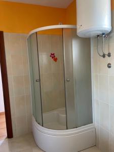 Koupelna v ubytování Apartman Jole