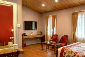 TV a/nebo společenská místnost v ubytování Mount Conifer Suites & Spa